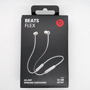 Beats Flex. All-day wireless earbuds with up to 12 hours of battery life